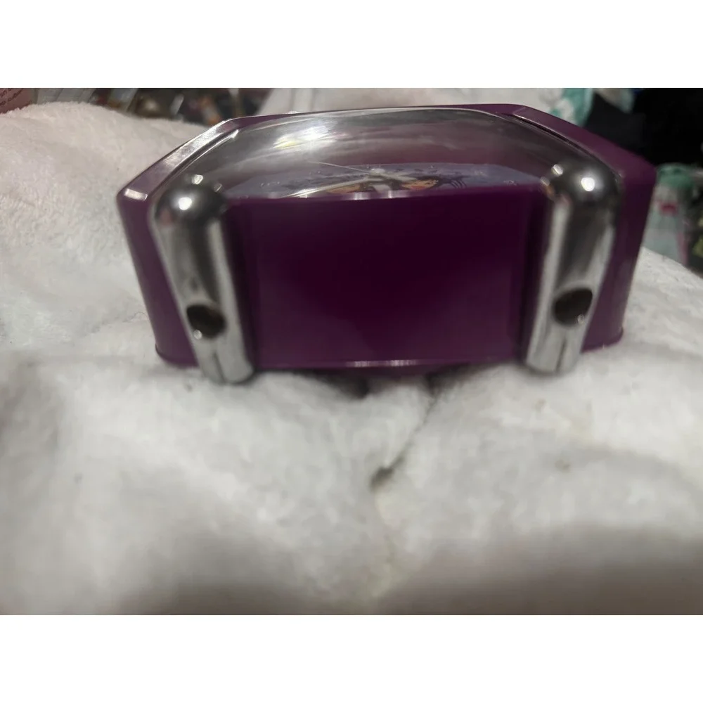 Rare Bratz Vintage Alarm Clock Purple Retro TV Style Analog‎ Y2K Room Decor Kids